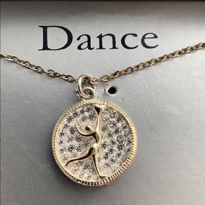 Dance Like No One Watching Silver Plated Necklace